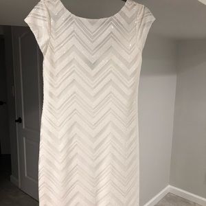 White sequence dress